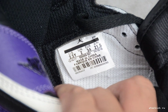 'Court Retro 555088-501 OG Jordan Kid Kids 1 Air 555088-501 High  Purple' 0514